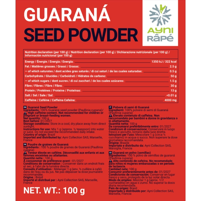 Guaraná Seed Powder